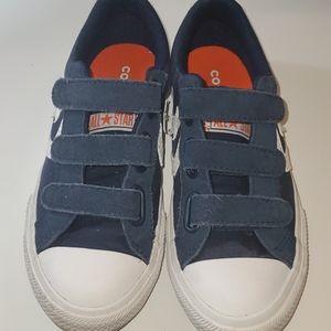 Converse All Star blue/white velcro